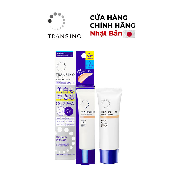 Kem CC Trang Điểm Trắng Sáng Da TRANSINO 30g