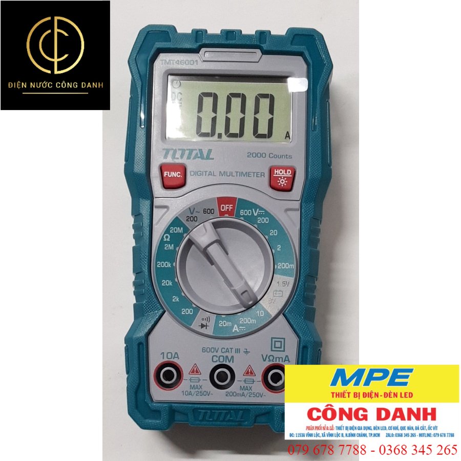 Đồng hồ đo điện vạn năng TOTAL TMT46001