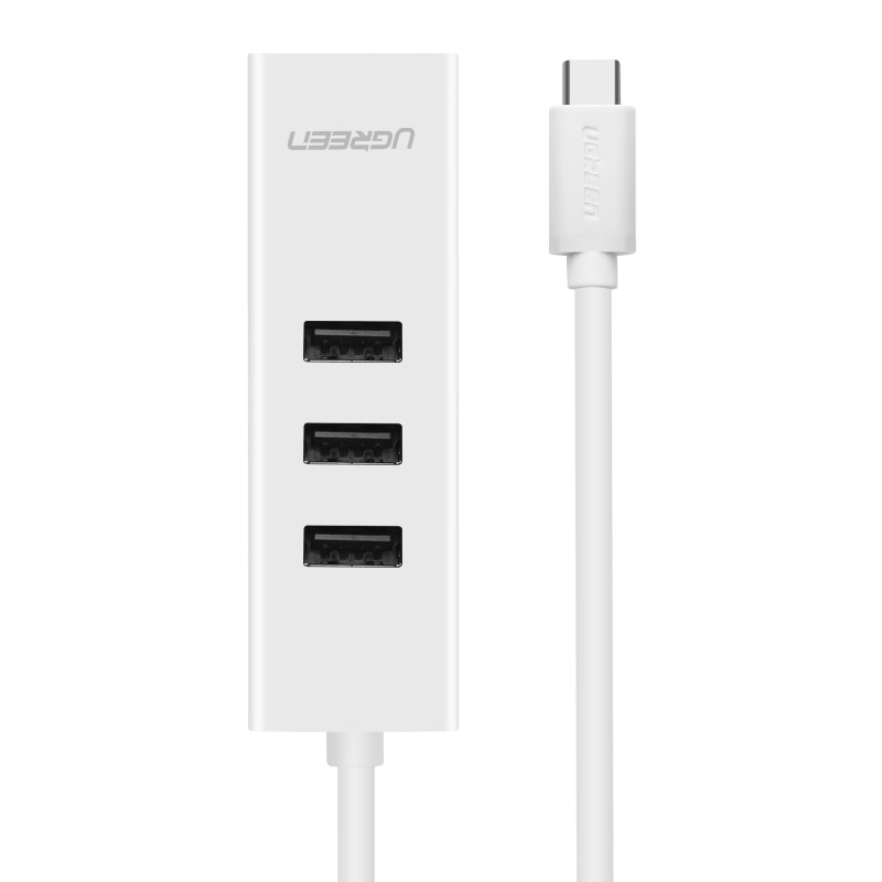 Cáp Chuyển Đổi Usb Type C Sang Lan + Hub Usb Ugreen 20792 - Usb To Lan Chuẩn C