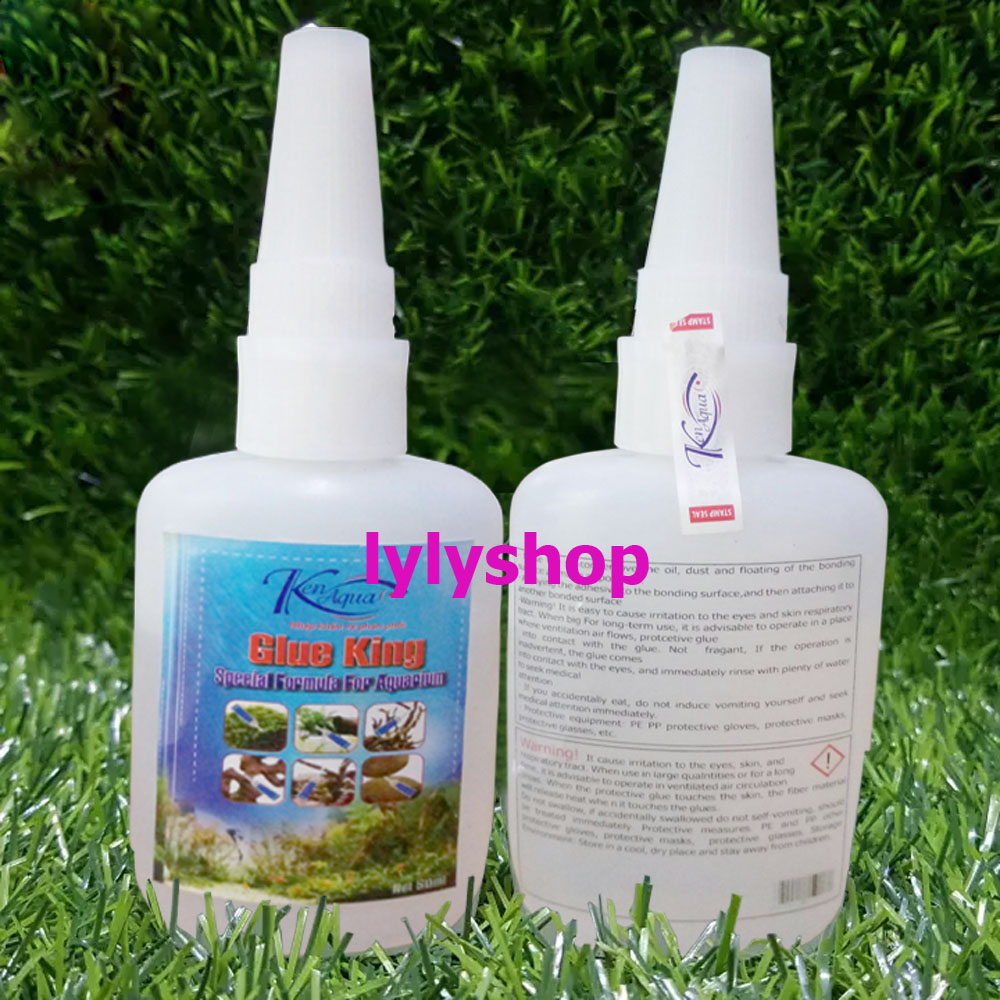 Glue for stone aquatic, driftwood, stickers Moss, Tiger Stone, Black Stone household hybrid, ice cream… Dedicated aquarium decoration vases to 50ml