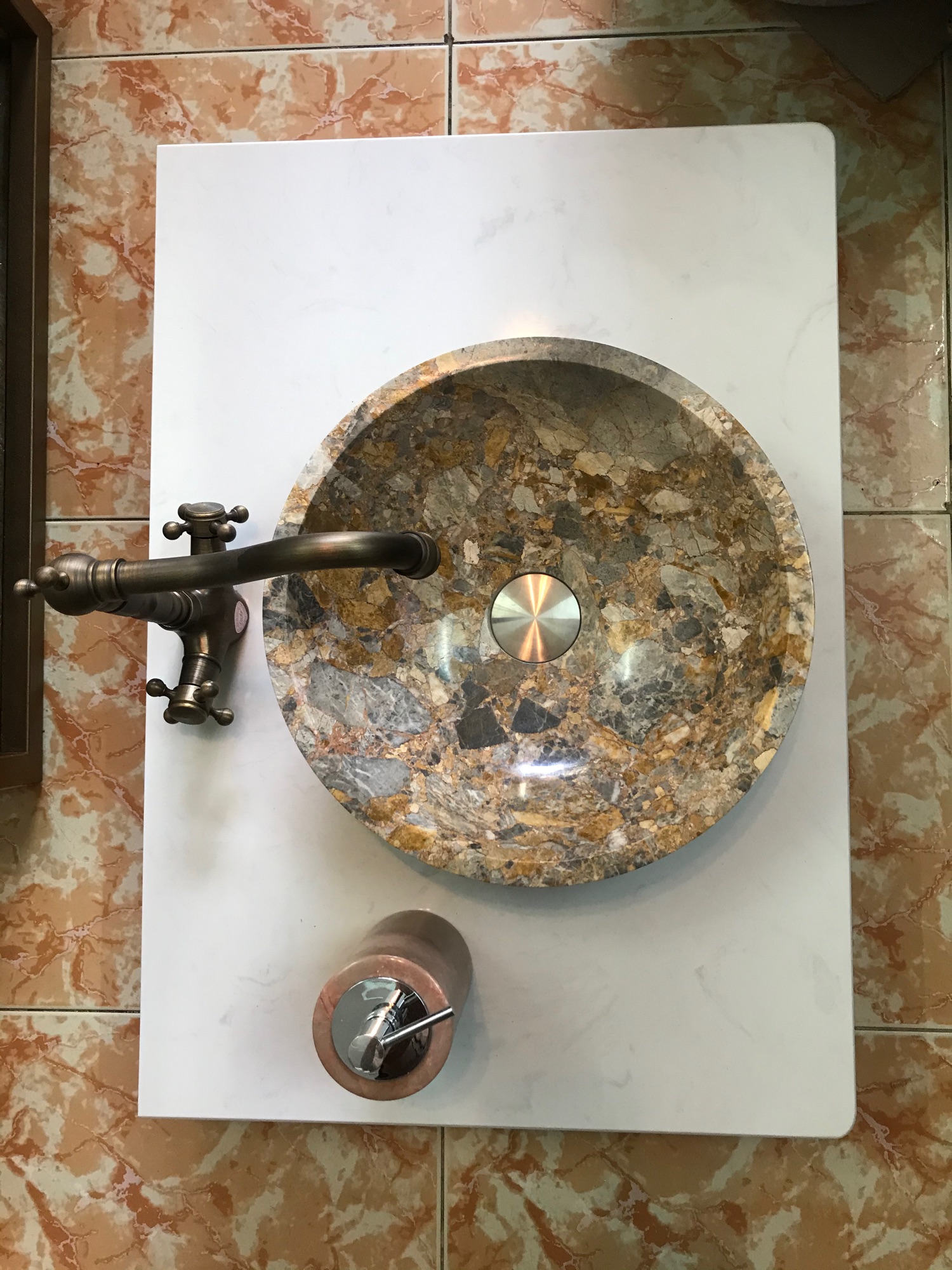 Lavaba đk 33 cm đá tự nhiên