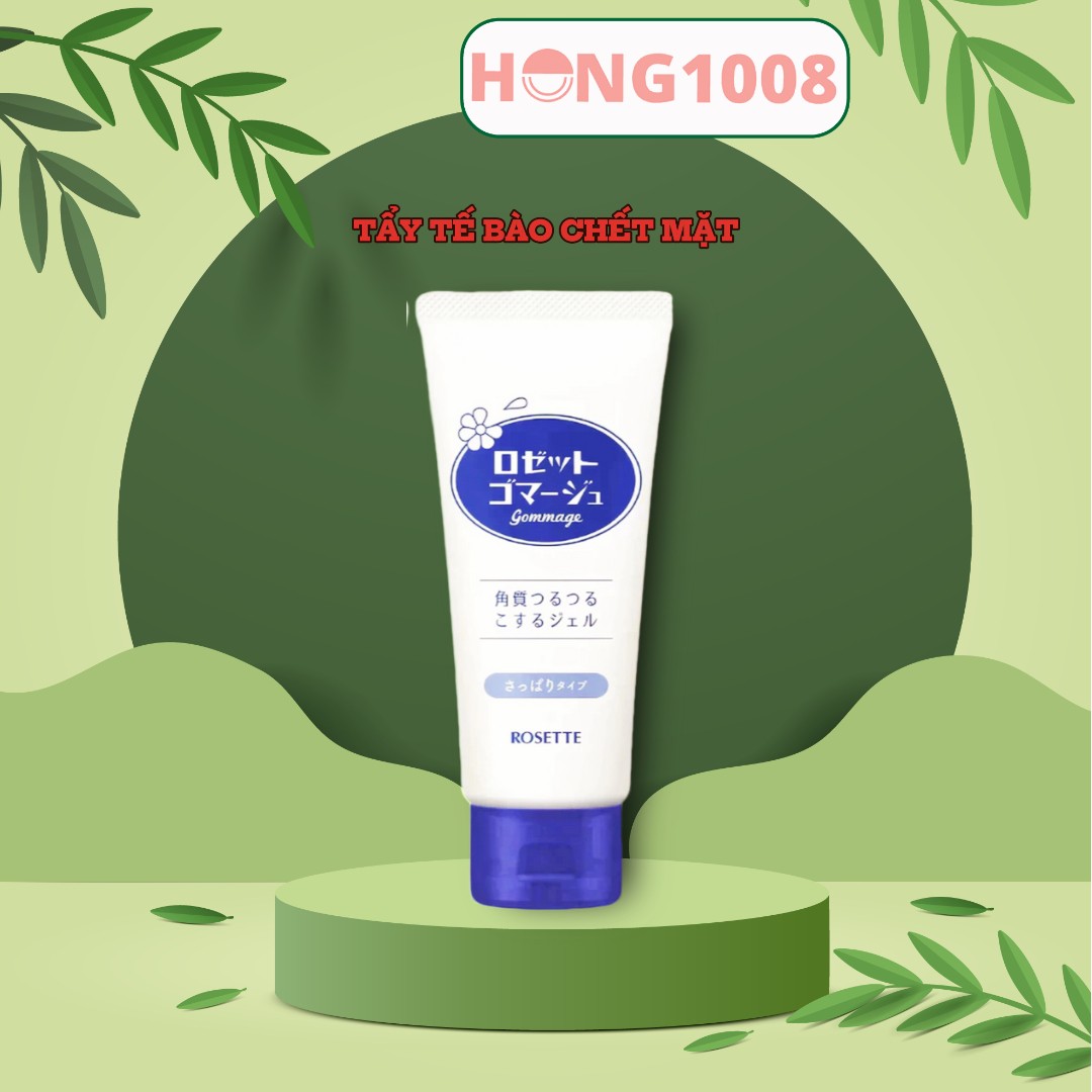 [Hoàn tiền 20%] Tẩy Tế Bào Da Chết Rosette Gommage Nhật Bản 120g 180g Màu Xanh Chiết Xuất Trái Cây - Dành cho mọi loại da Màu xanh - Shop Hong1008