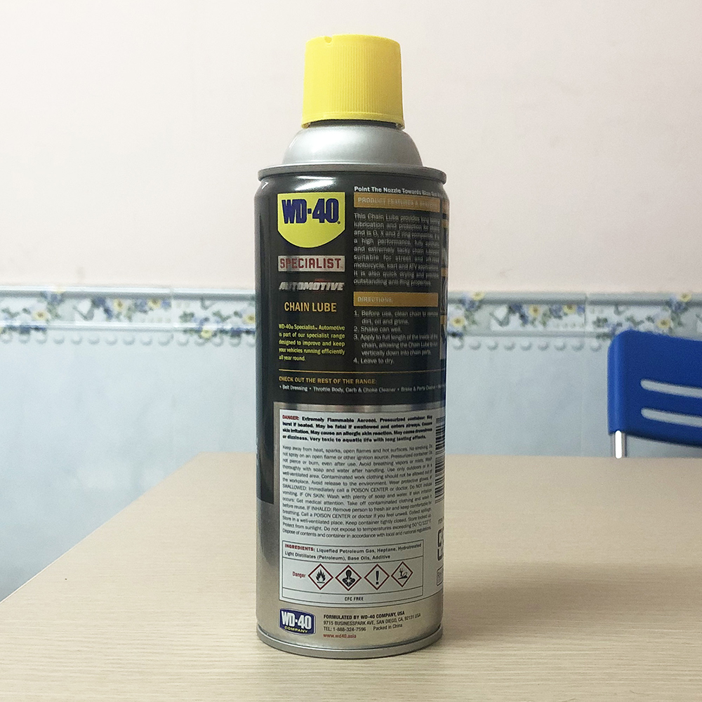 Bình Xịt Bôi Trơn Dưỡng Sên Xích WD-40 (O-Zing, X-Ring Và Z-Ring)