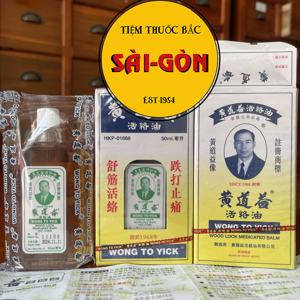 Dầu Wong To Yick - Huỳnh Đạo Ích Hàng Chính Hãng HongKong - Chai 50ml