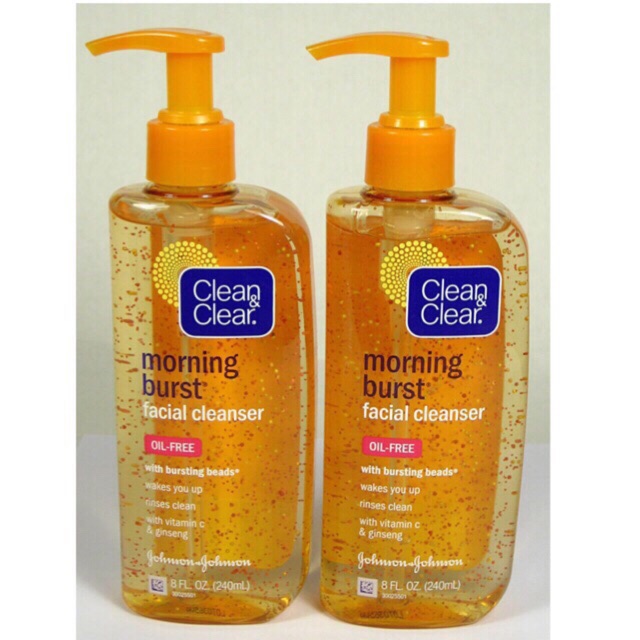 [HCM]Sữa rửa mặt Clean & Clear Morning Burst màu cam 240ml