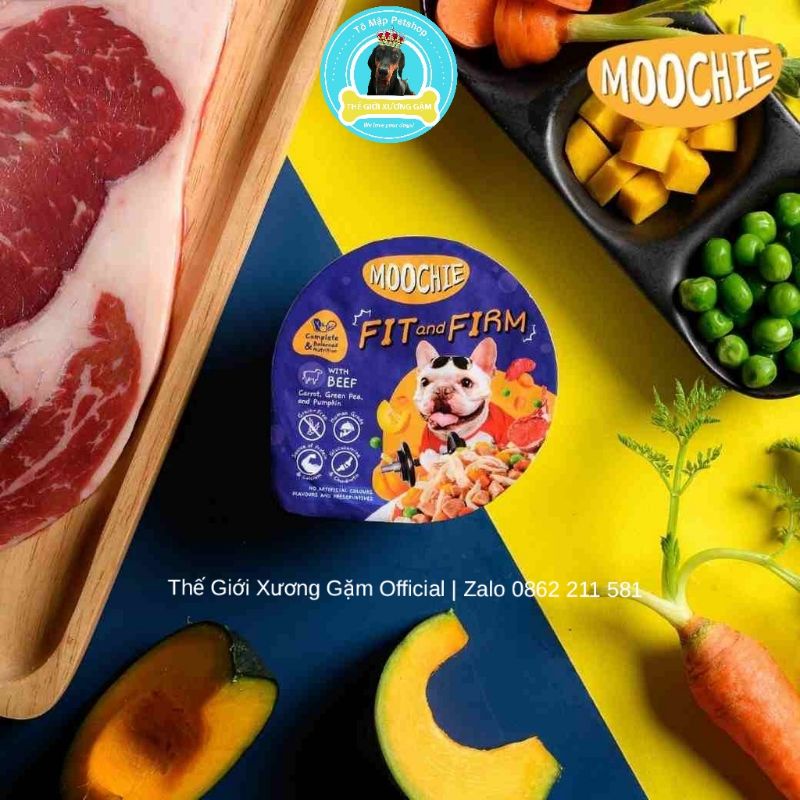 MOOCHIE PATE THỨC ĂN ƯỚT CHO CHÓ 85GR