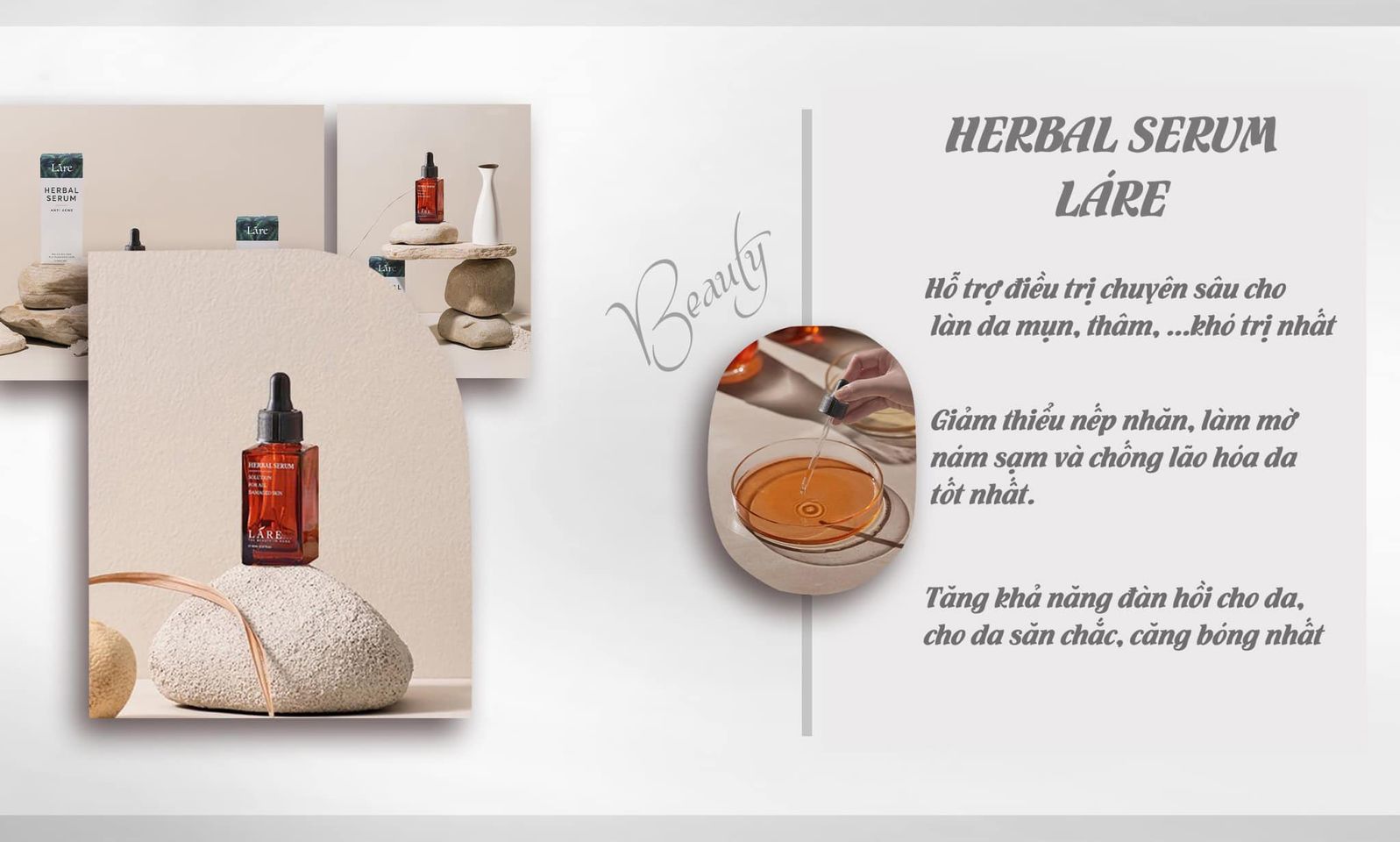 Combo Thanh Dược Lare( serum 50ml+mask trắng da 120gr+srm12gr)