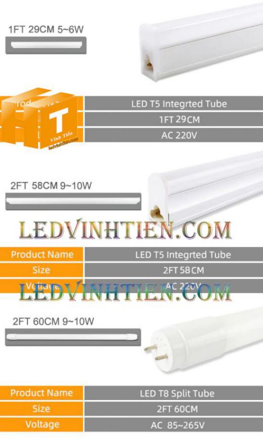 Đèn tuýp led T5 1m2