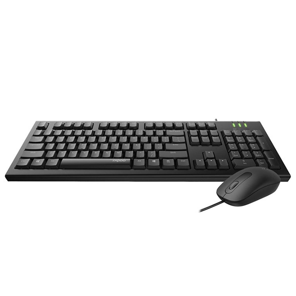 Bộ Bàn Phím Và Chuột Có Dây Rapoo X120Pro
