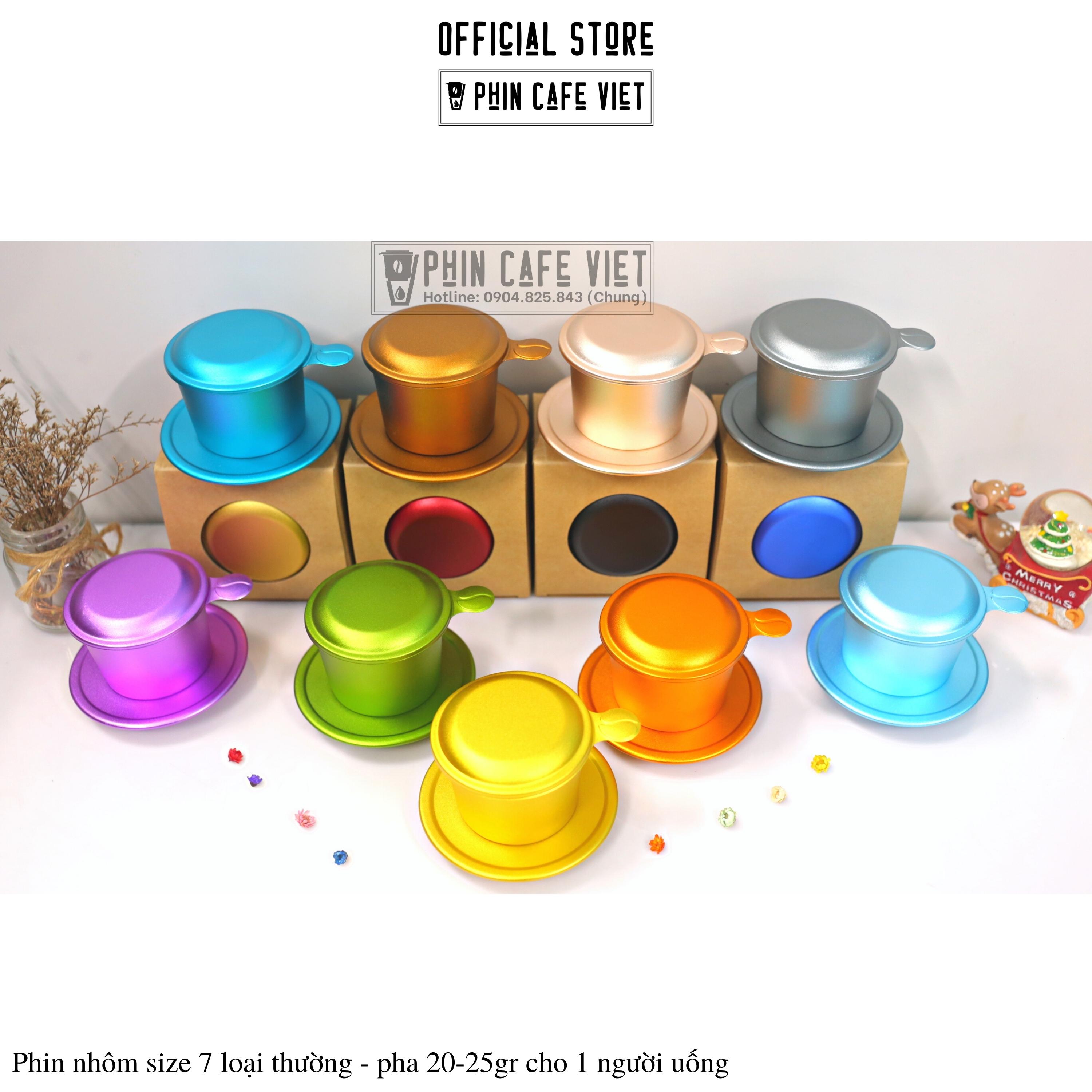 Phin nhôm pha cà phê size 7 [Khách khắc logo vui lòng liên hệ shop trước khi đặt hàng]