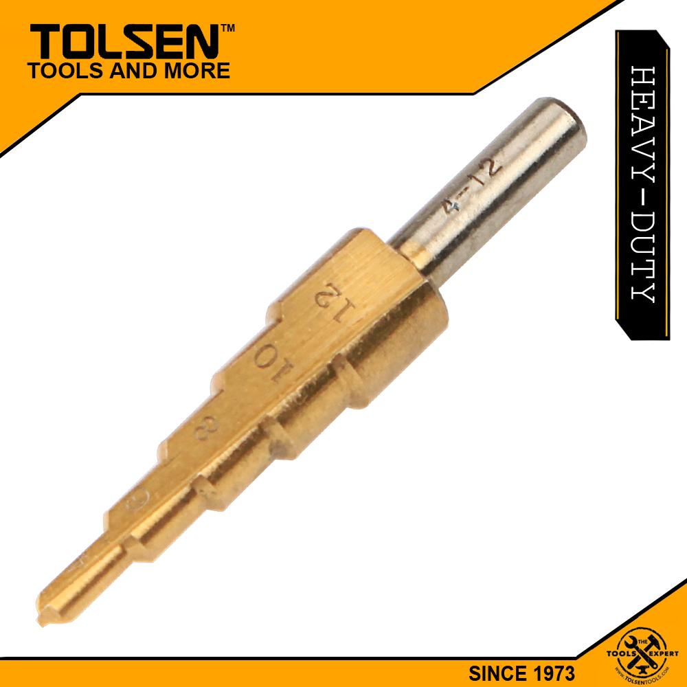 Mũi khoan tháp (4-12mm) phủ TITAN TOLSEN 75871