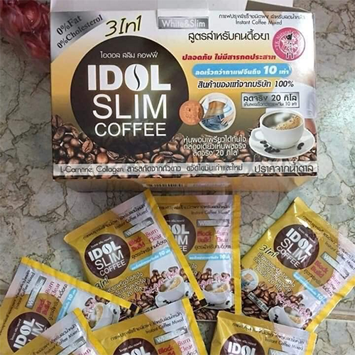 cà phê giảm cân Idol slim Thái lan hộp 10 gói