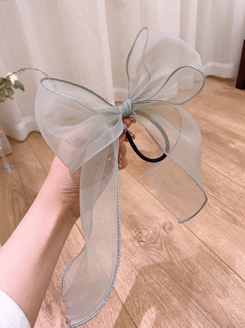 Cột Tóc Đính Nơ Hàn Quốc Siêu Xinh