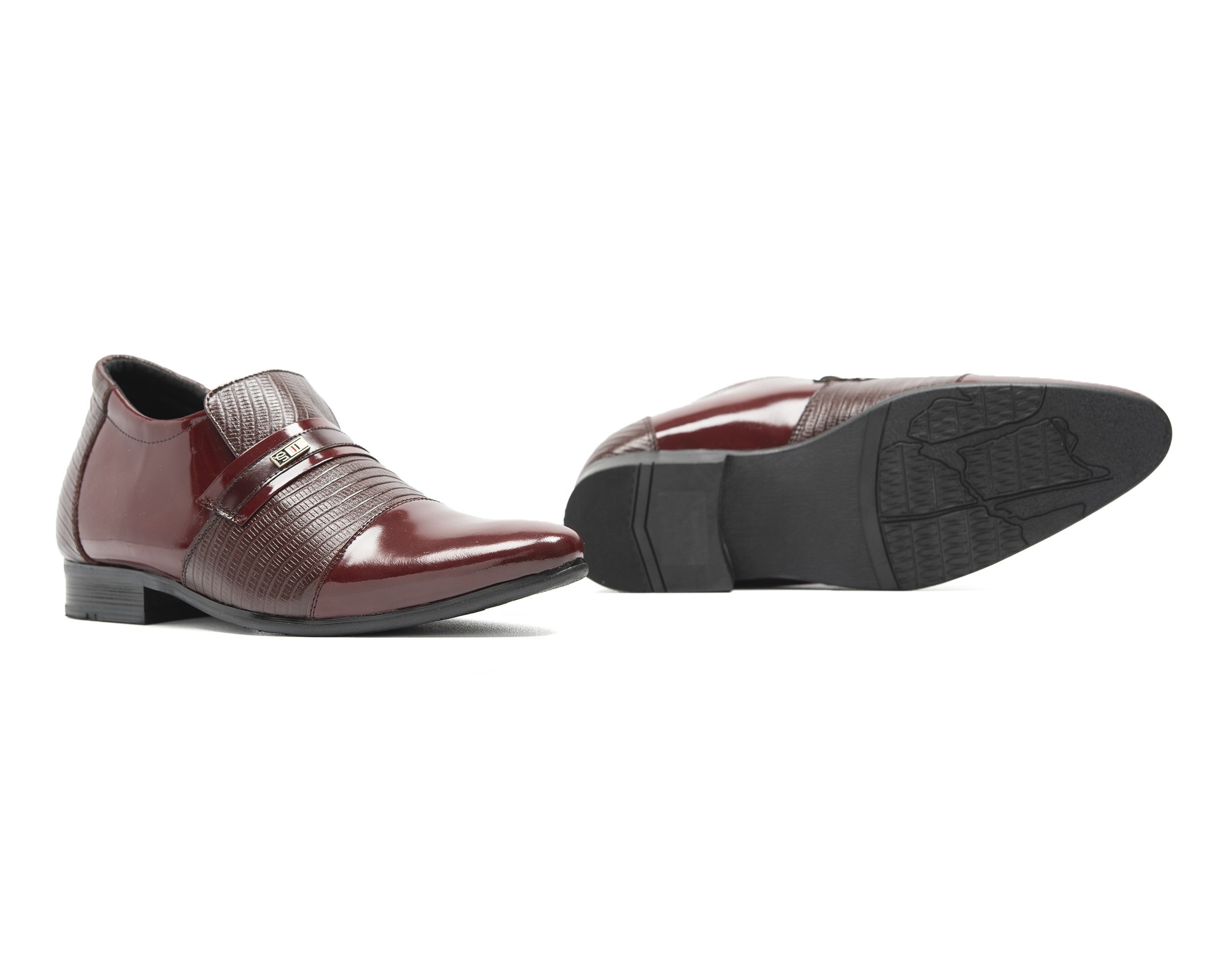[6] shoes height increasing Men T&TRA S1083 plain black