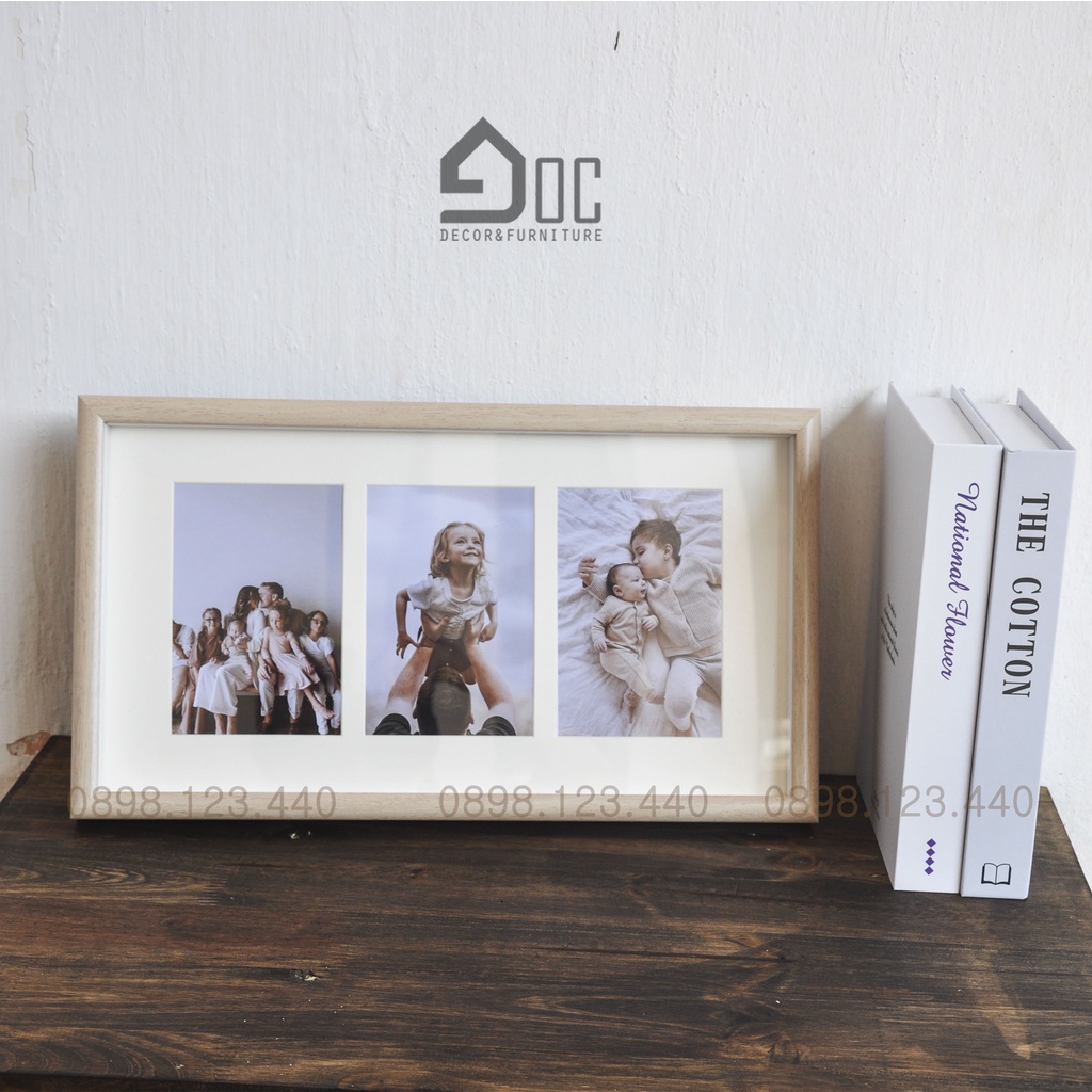 Khung Ảnh Đôi Để Bàn, Quà Tặng Sinh Nhật Góc Decor KH06