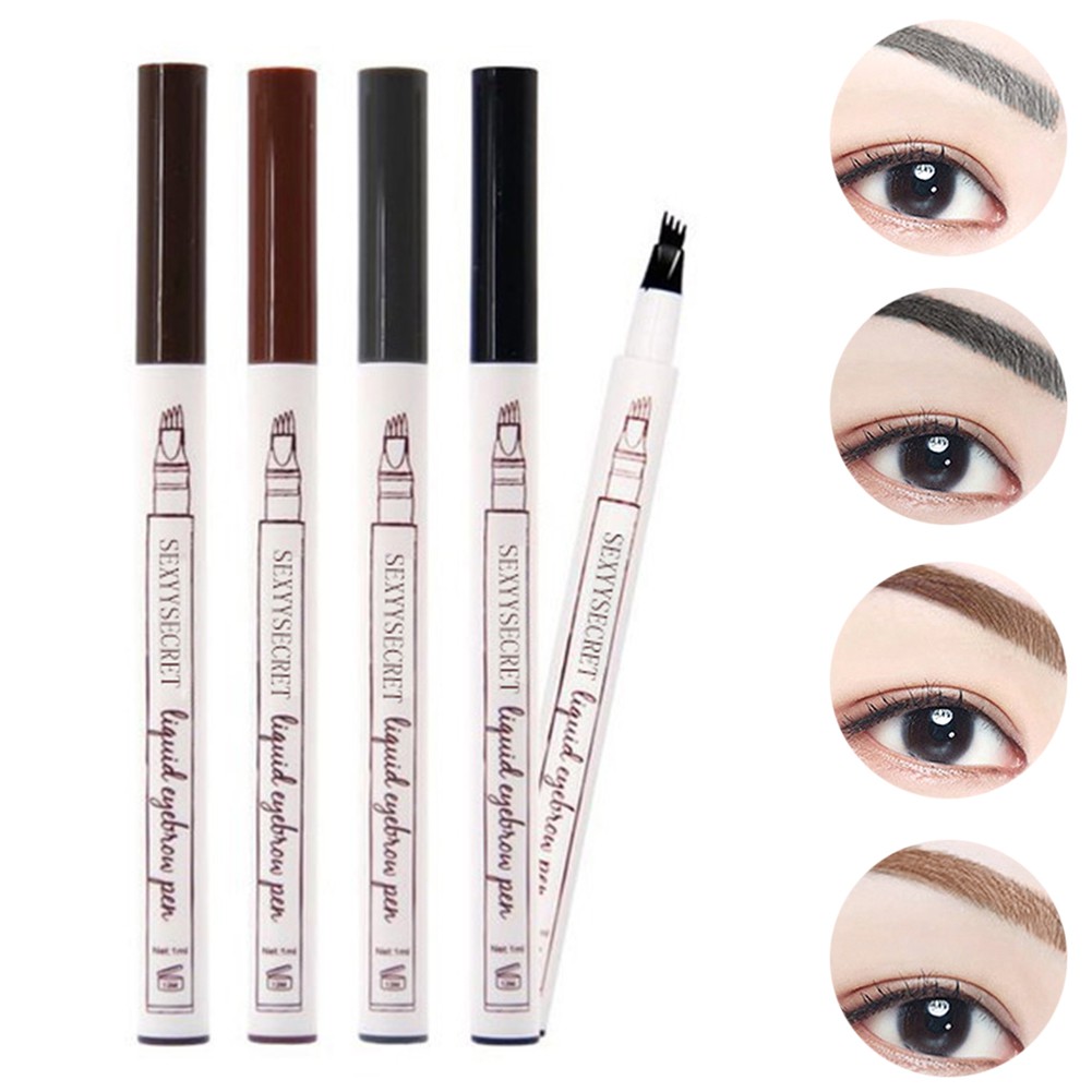 Chì kẻ mày - Chì kẻ mày 4 đầu ko thấm nước - Bút vẽ lông mày - Phụ kiện trang điểm - Bút chì kẻ lông mày - Chì kẻ chân mày [LẺ GIÁ SỈ]