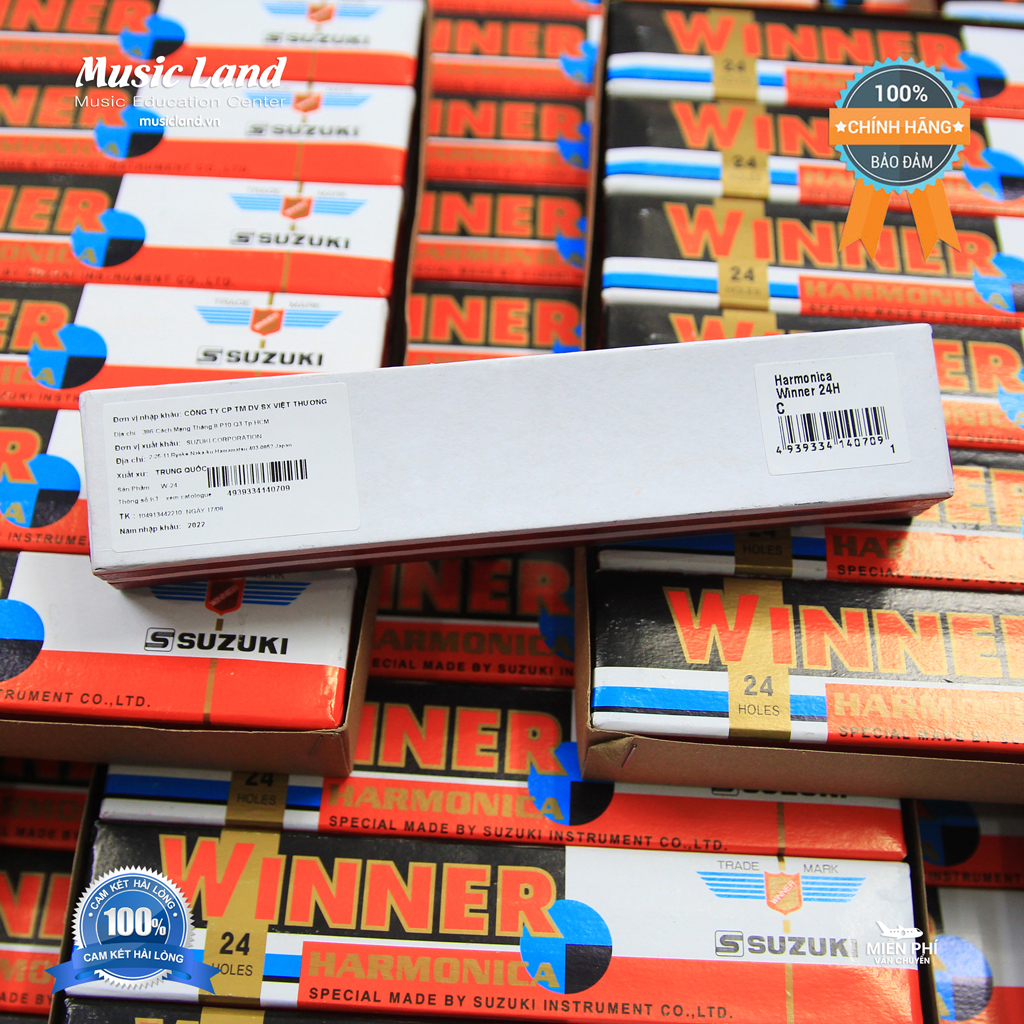 Kèn Harmonica Suzuki Winner W-24 – Chính Hãng