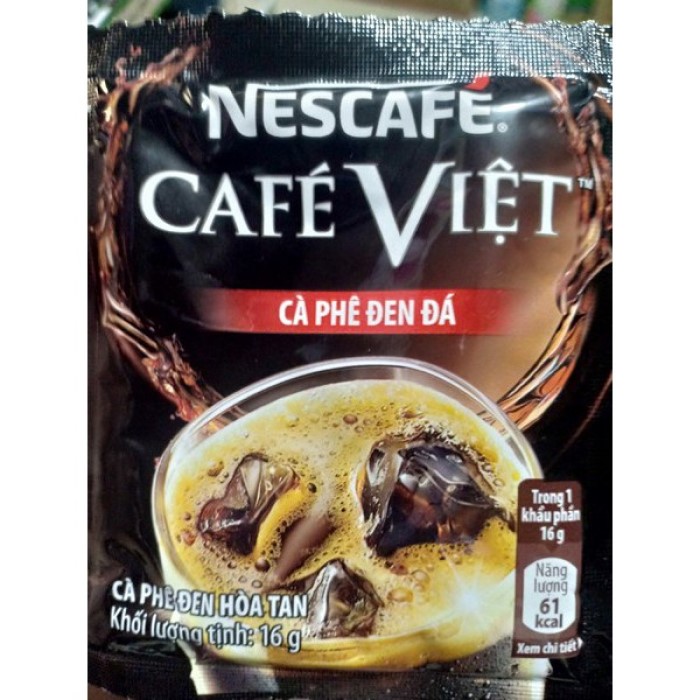 10 gói tặng 1 gói_Cà phê đen đá Nescafe cafe đen đá Việt dây (1 dây 10 gói x 16g)