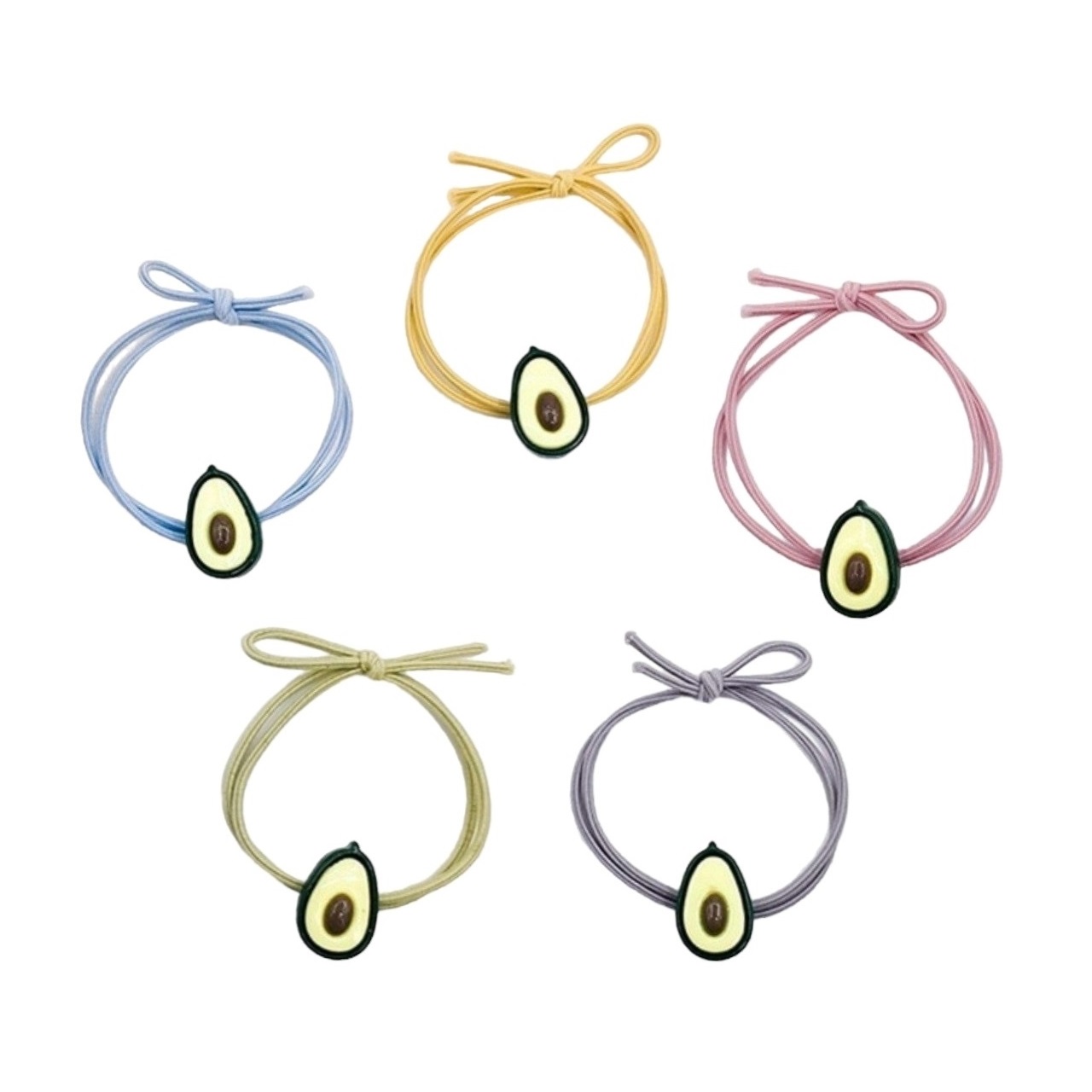 Plum butter hair ties