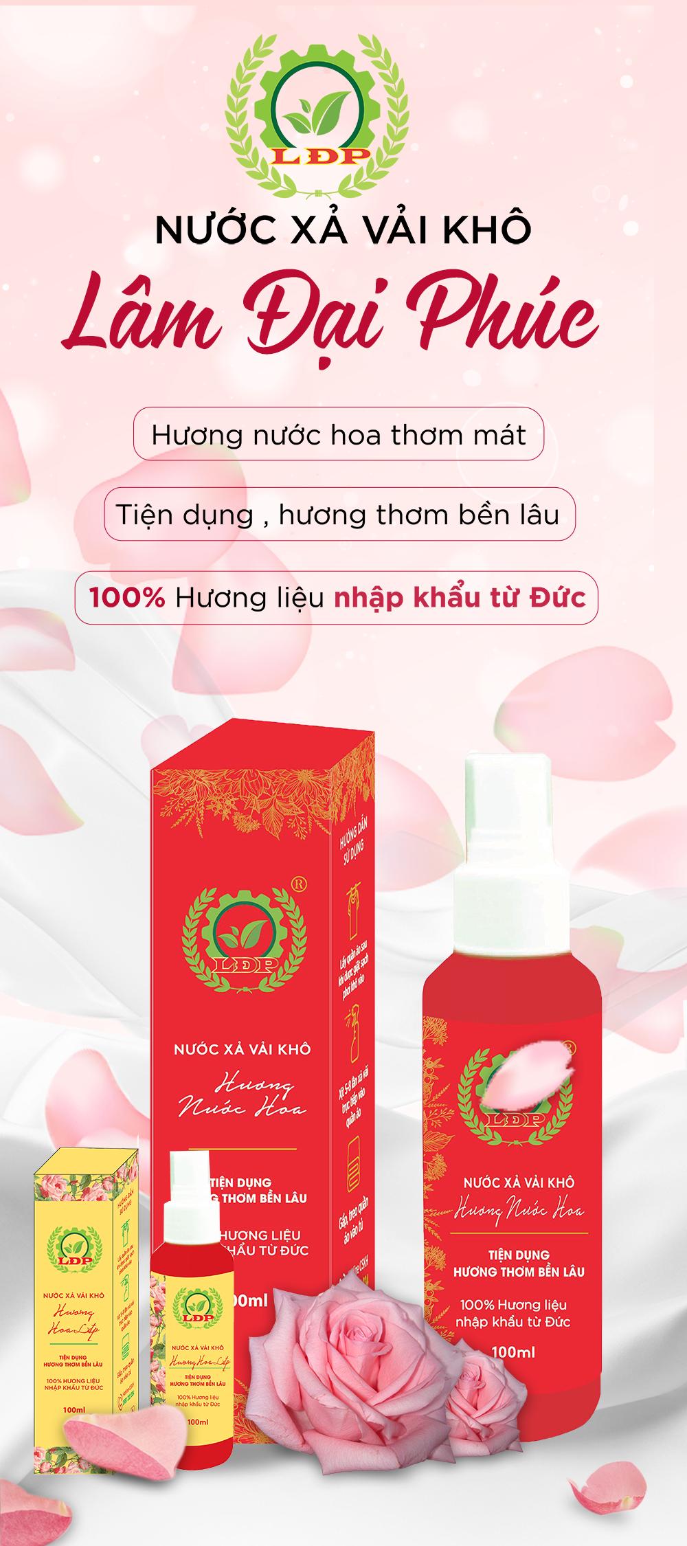 22014 - Nước Xịt Xả Vải Khô ( Màu Đỏ ) Lâm Đại Phúc