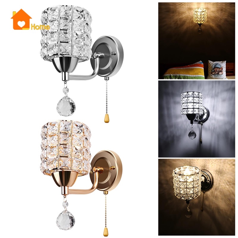 №卍✑  Đèn Led Pha Lê Gắn Tường Trang Trí Nội Thất E26 / E27