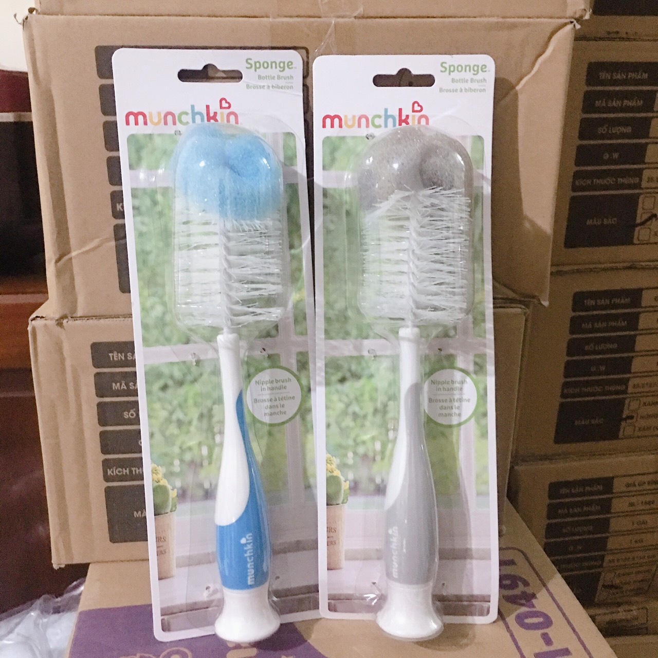 Cọ bình sữa có mút Munchkin (Chính hãng nhập khẩu Mỹ)