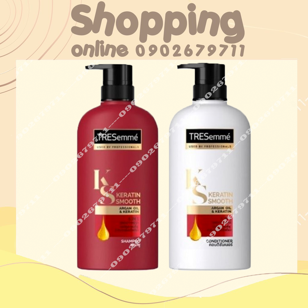 Dầu Xả Tresemme Keratin Smooth Thái Lan - Màu Đỏ