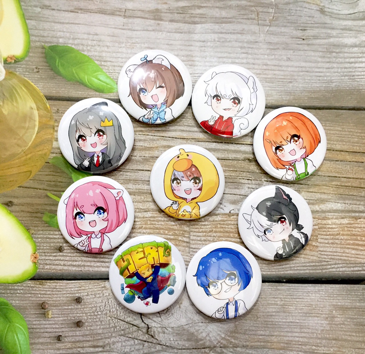 Bộ huy hiệu hero team  9 huy hiệu