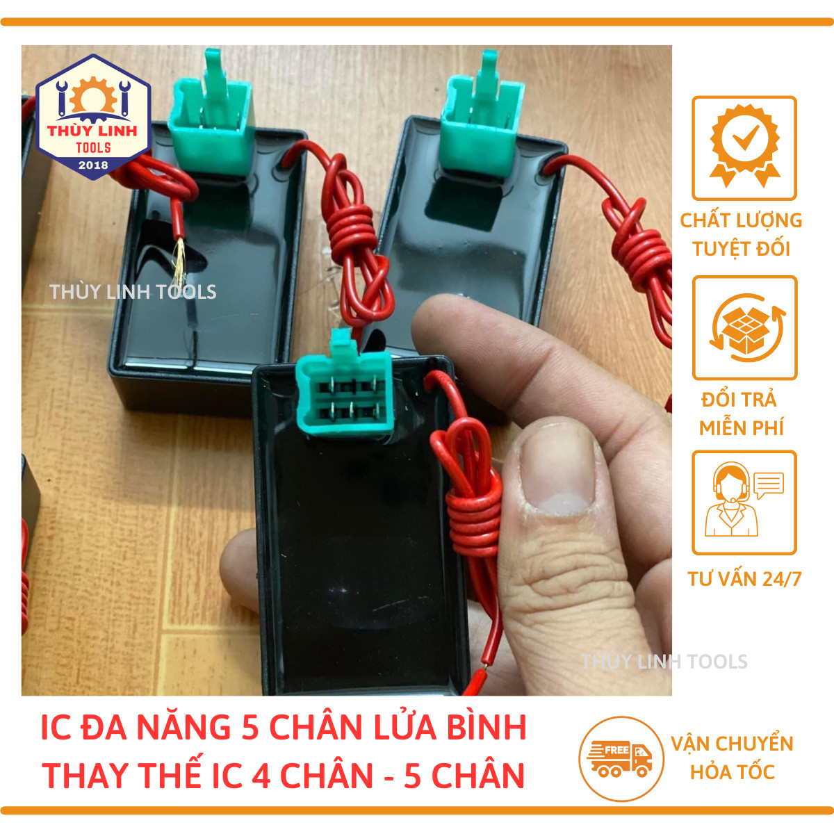 IC độ lửa bình, IC đa năng 5 chân xe máy Phụ Tùng Thùy Linh
