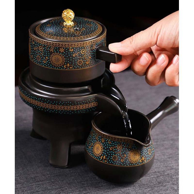 Bộ Ấm Chén Pha Trà Cối Xay (bao gồm 1 ấm trà, 6 chén trà và 1 bộ cối xay)