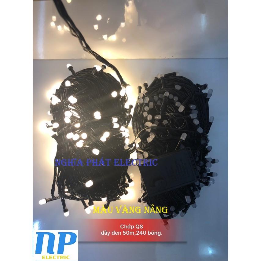 [GIÁ HỦY DIỆT] DÂY ĐÈN LED Q8 HẠT LED LỚN 40 MÉT 180 BÓNG LED
