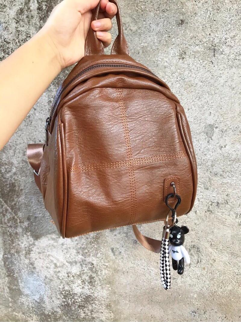 Balo thời trang du lịch đi học mini nữ Balo Gấu (tặng kèm móc khóa gấu)