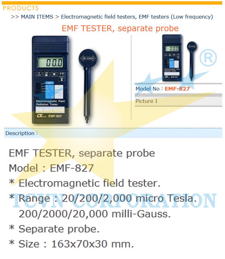 Thiết bị đo từ trường EMF 827