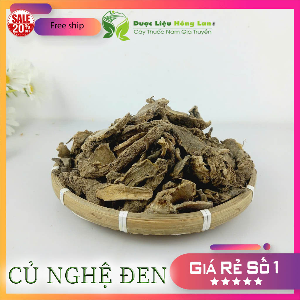 Củ Nghệ Đen khô sắt lát 500gram