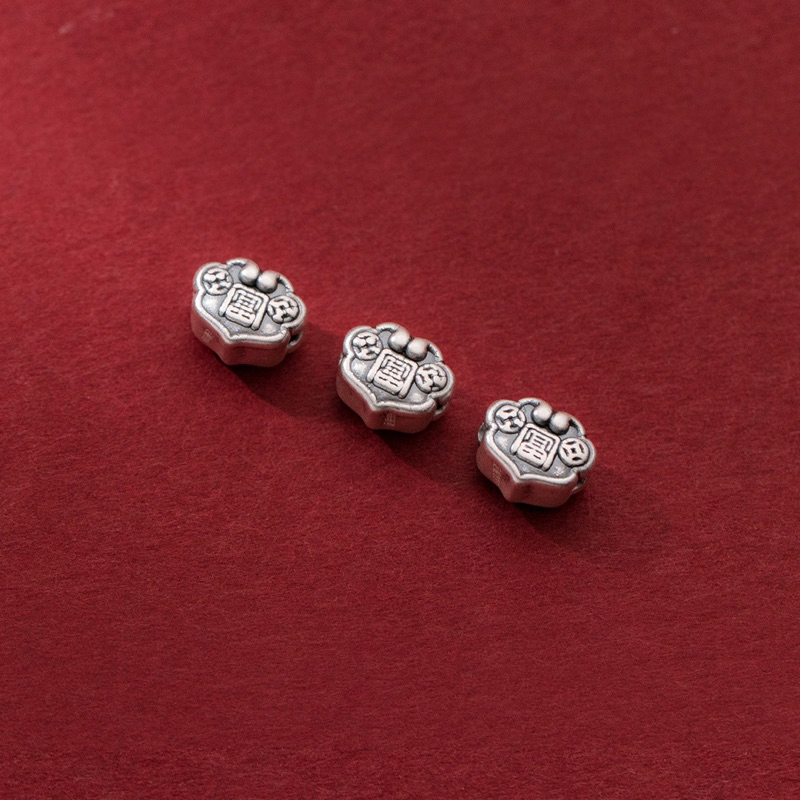 [S925] Charm bạc 3D hoa sen - MH706