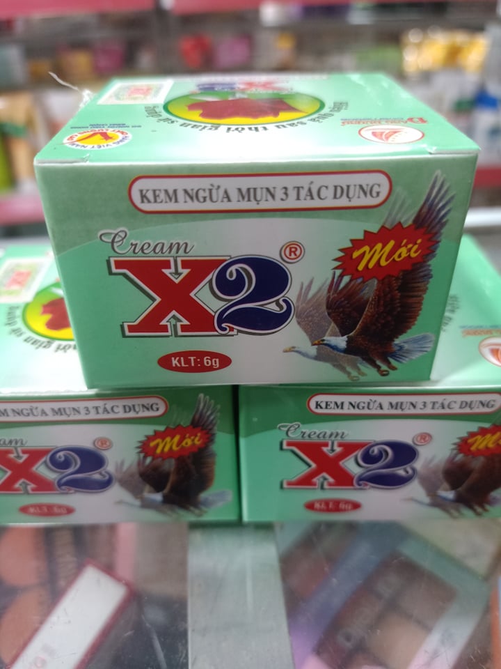 kem x2 ngừa mụn 3 tác dụng 6g