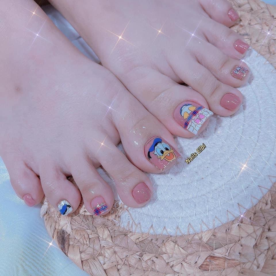 Stick nail mẫu vịt donal siêu cute