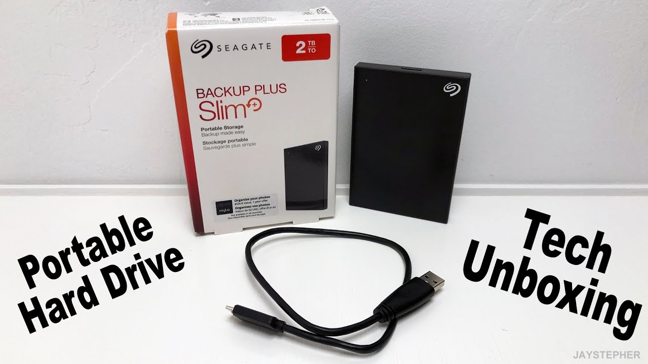 Ổ Cứng Di Động HDD Seagate Backup Plus Slim 2TB Đen