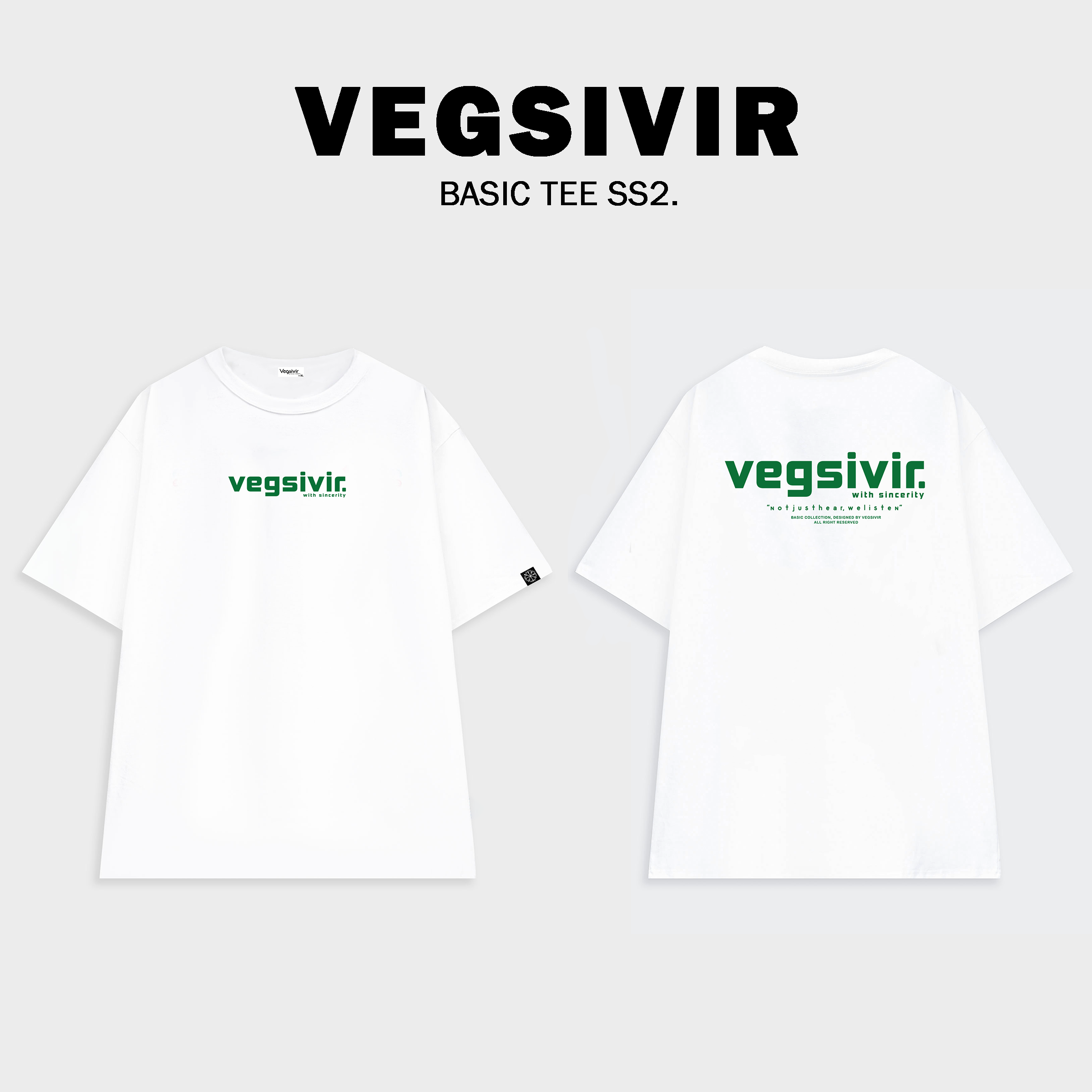 Áo thun cotton VEGSIVIR - BASIC SS2