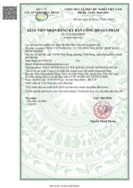 Cao ho Minh Khang (lọ 100ml)