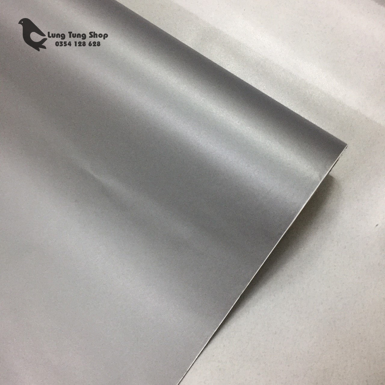 giấy dán tường có keo - decal xám nhám ( khổ 1,2m )