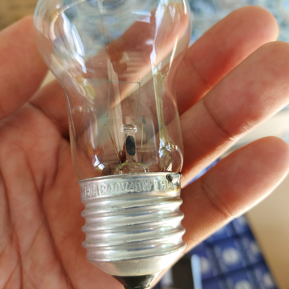 [HCM]Combo 5 Bóng đèn sợi đốt 60w Trắng trong dùng ấp trứng -