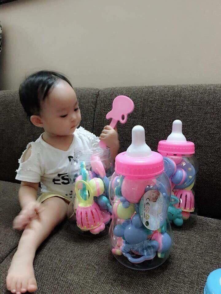 BỘ ĐỒ CHƠI XÚC XẮC BÌNH BÚ 9 MÓN CHO BÉ
