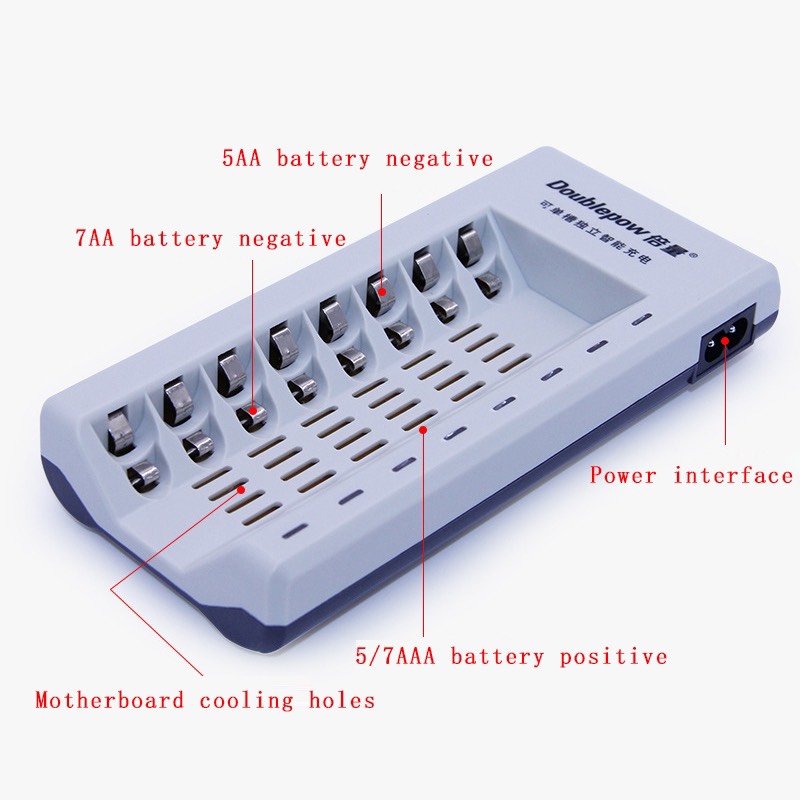 ĐỐC SẠC PIN 8 CỔNG DOUBLEPOW