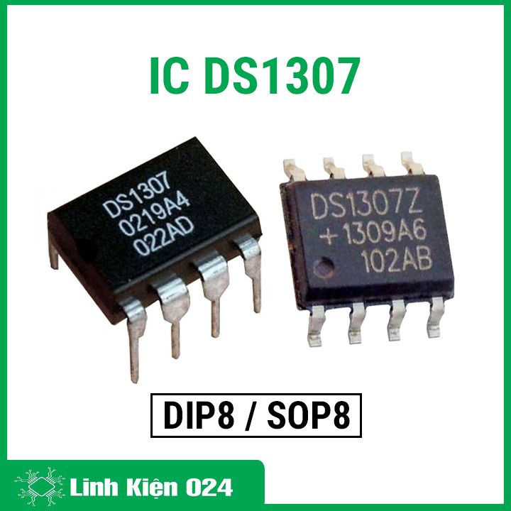 IC DS1307 DIP8 / SOP8 - IC đồng hồ thời gian thực