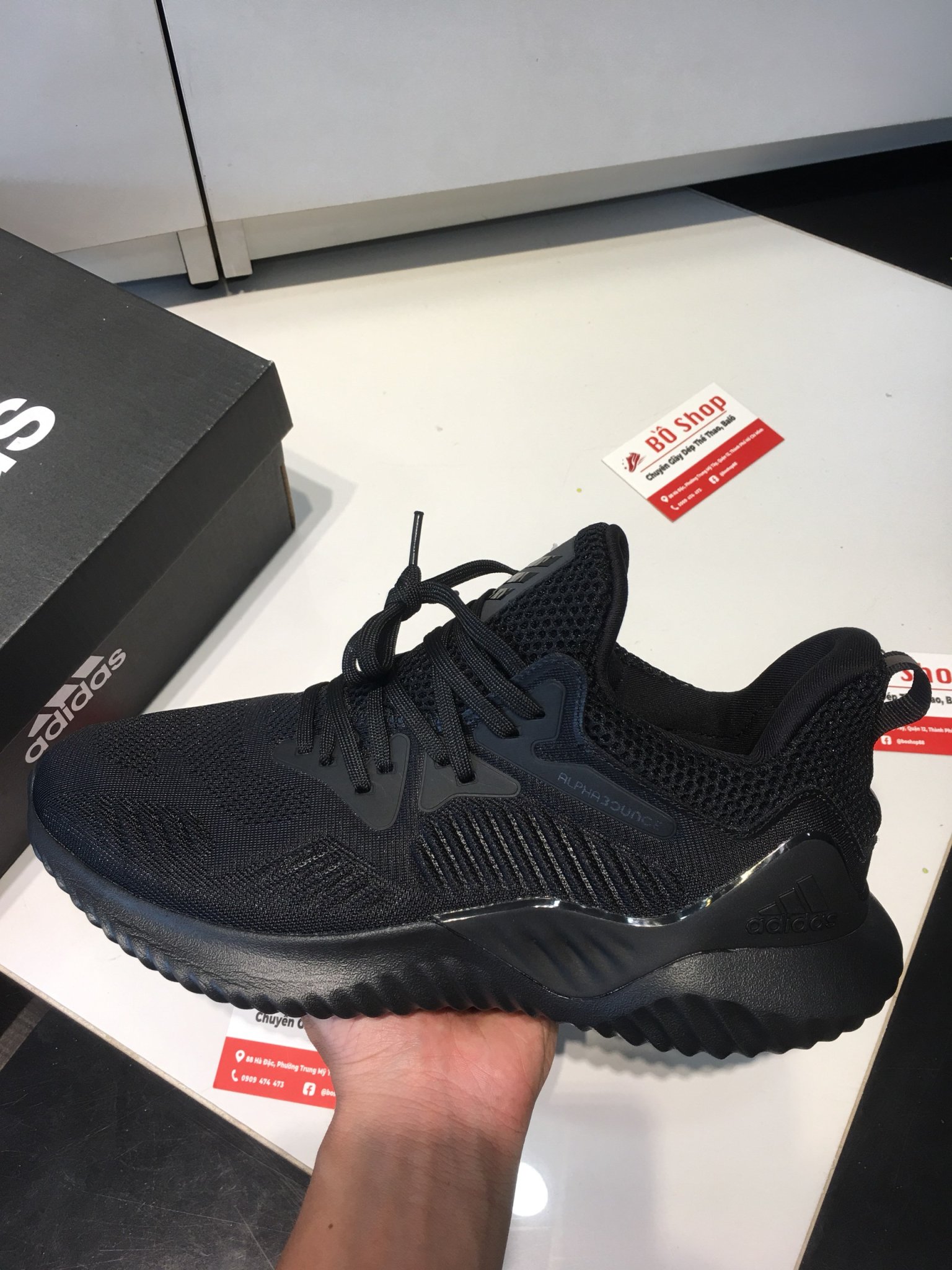 [FULLBOX-SC] GIÀY THỂ THAO NAM NỮ ADIDAS ALPHABOUNCE BEYOND ĐEN (HÌNH THẬT+PHỤ KIỆN)