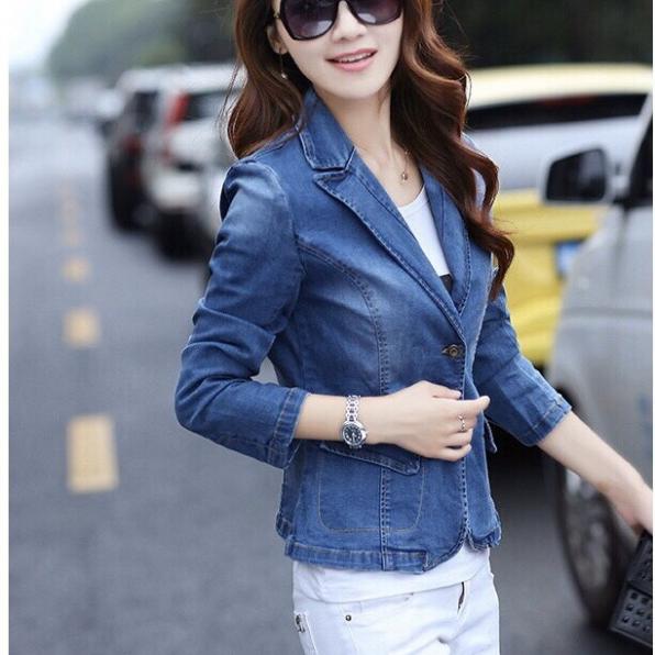 Áo khoác jean kiểu vest