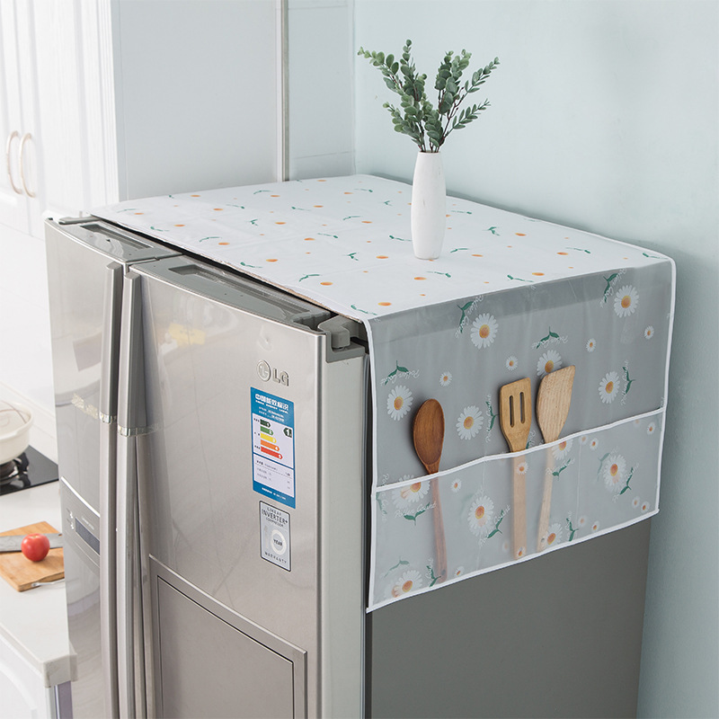 Tấm phủ tủ lạnh, máy giặt có ngăn để đồ - tấm che tủ lạnh chống bụi, chống thấm nước