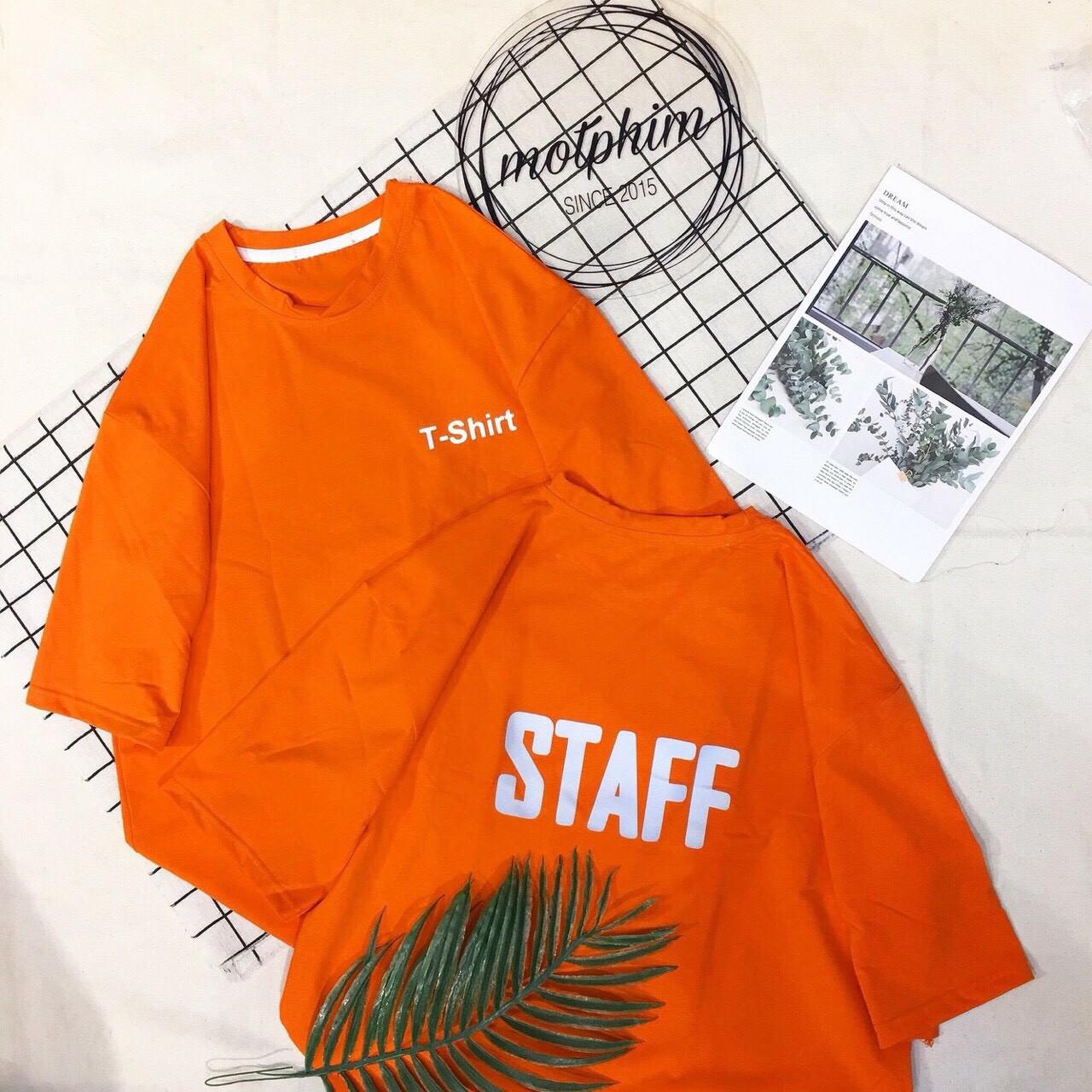 Áo thun form rộng in chữ staff phát sáng vào buổi tối chất như nước cất ttsl0211