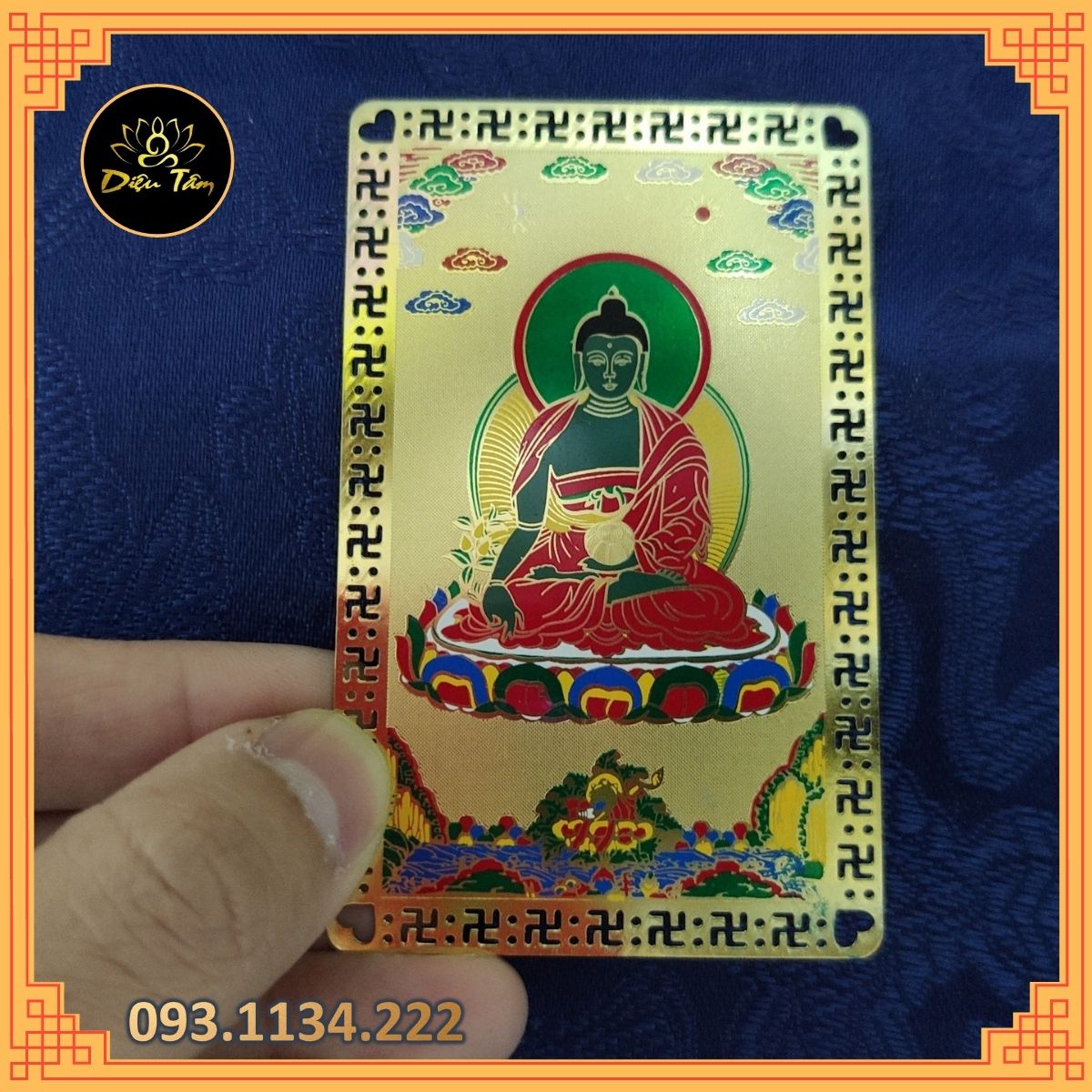 Thẻ kinh tượng phật dược sư cầu an